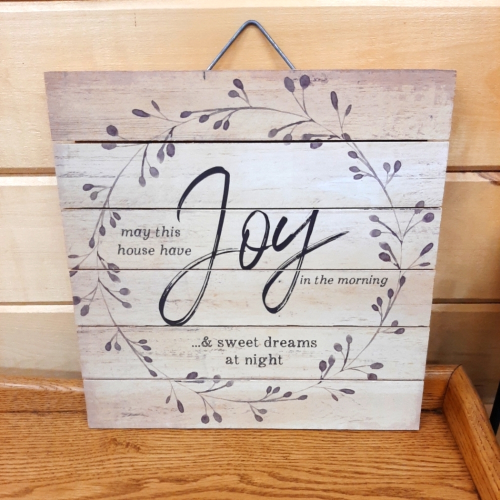 (May This House Have Joy In The Morning & Sweet Dreams At Night) Sign